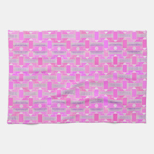 Art Deco Industrial chic - pink, mauve Geschirrtuch