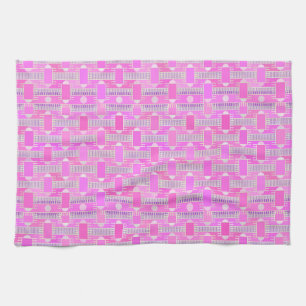 Art Deco Industrial chic - pink, mauve Handtuch