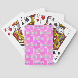 Art Deco Industrial chic - pink, mauve Spielkarten