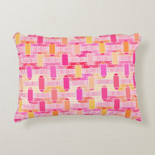 Art Déco Industrial Chic - rosa, pfirsichfarben, g Zierkissen