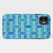 Art Deco Industrial Chic - sanft blau Case-Mate iPhone Hülle (Rückseite (Horizontal))