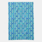 Art Deco Industrial Chic - sanft blau Handtuch (Vertikal)