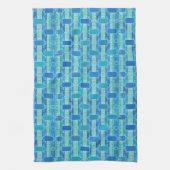 Art Deco Industrial Chic - sanft blau Handtuch (Vertikal)