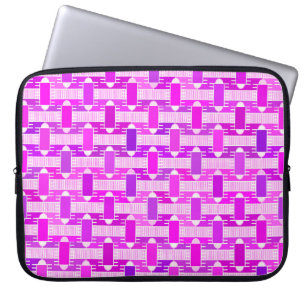 Art Déco, industrieller Chic, violett, orchid, lav Laptopschutzhülle
