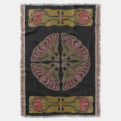 Art Deco Inspiration ich wirbele Blanket Decke (Vorderseite Vertikal)