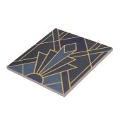 Art Deco Inspiration in Blau und Gold Fliese (Seite)