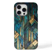 Art Deco Inspiriert Aquamarin-Türkis-Schutz