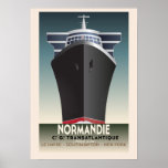 Art Deco Inspiriert Cruise Poster<br><div class="desc">Ein Art Deco inspiriertes Reiseplakat mit Kreuzfahrtschiff.</div>