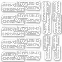 Art Deco Inspiriert Look "MERRY CHRISTMAS!" Aufkle