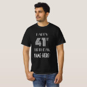 Art Deco Inspiriert Style 41. Geburtstagsparty Shi T-Shirt (Vorne ganz)