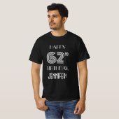 Art Deco Inspiriert Style 62. Geburtstagsparty Shi T-Shirt (Vorne ganz)