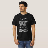 Art Deco Inspiriert Style 92. Geburtstagsparty Shi T-Shirt (Vorne ganz)