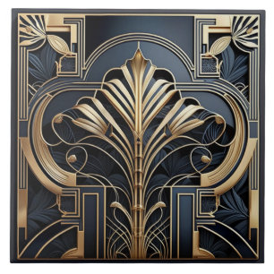 Art Deco-inspirierte Keramikfliesen Fliese
