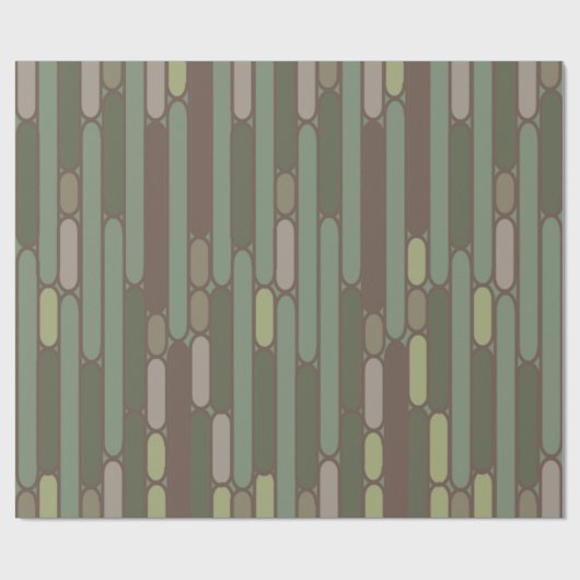 Art-Deco-Inspirierte Ovale  Geschenkpapier (Flach)