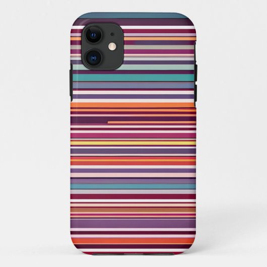Art Deco inspiriertes vertikales Streifenmuster Case-Mate iPhone Hülle (Rückseite)