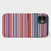 Art Deco inspiriertes vertikales Streifenmuster Case-Mate iPhone Hülle (Rückseite (Horizontal))