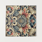 Art Deco Intricate Design Wandteppich (Vorderseite (Horizontal))