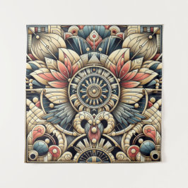 Art Deco Intricate Design Wandteppich