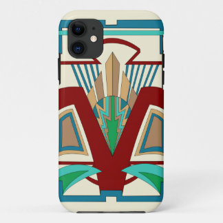 Art Deco iPhone 11 and up Case (Blassgelb)