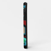 Art Deco iPhone 11 and up Case (Schwarz) (Hinten/Links)