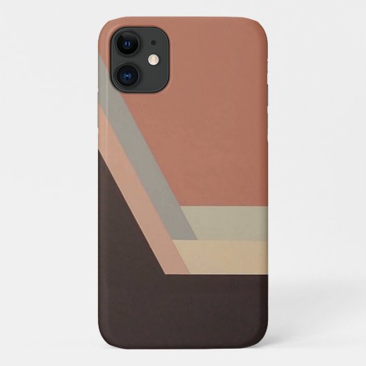 ART DECO iPhone 11 Gehäuse (lila/schwarz) Case-Mate iPhone Hülle (Rückseite)