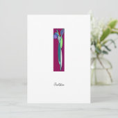 Art Deco Iris - CP Einladung (Stehend Vorderseite)