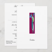 Art Deco Iris - CP Einladung (Vorne/Hinten)