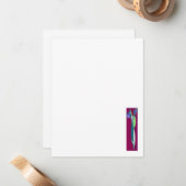 Art Deco Iris - Mitteilungskarten (Vorderseite/Rückseite Beispiel)