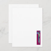 Art Deco Iris - Mitteilungskarten (Vorne/Hinten)