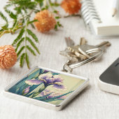 Art Deco Iris Schlüsselanhänger (Seite)