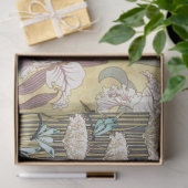 Art Deco Irises Blumendekoupage Paper Seidenpapier (Geschenk)