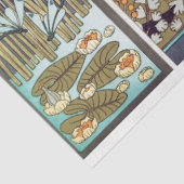 Art Deco Irises Blumendekoupage Paper Seidenpapier (Ausschnitt)