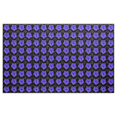 Art Deco-ish Morning Glory - Lila auf Black Stoff (Yard (91,4 cm))