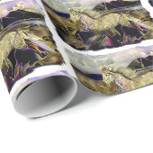 Art Deco Isländisches Pferd Geschenkpapier (Rolleneckpunkt)