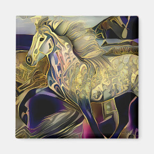 Art Deco Isländisches Pferd Magnet