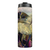 Art Deco Isländisches Pferd Thermosbecher (Vorderseite)