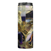 Art Deco Isländisches Pferd Thermosbecher (Rückseite)