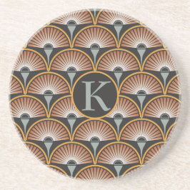 Art Deco Jazz Age Sunset Jukebox Getränkeuntersetzer