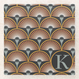 Art Deco Jazz Age Sunset Jukebox Glasuntersetzer