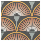 Art Deco Jazz Age Sunset Jukebox Stoff (Nahaufnahme)