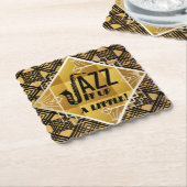 Art Deco Jazz Es Up Horn Silvester Party Untersetzer (angewinkelt)