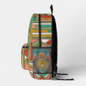 Art Deco Jugendstil Bedruckter Rucksack (Rechts)