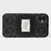 Art Déco Jugendstil Schloss in Gold Personalisiert Case-Mate iPhone Hülle (Rückseite (Horizontal))