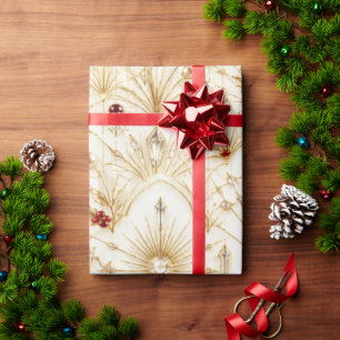 Art Deco Juwel Weihnachtspapier Geschenkpapier