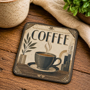 Art Deco Kaffee Getränkeuntersetzer