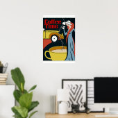 Art Deco Kaffeepause Poster (Heimbüro)