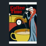 Art Deco-Kaffeezeit Poster<br><div class="desc">Art Deco-Kaffeezeit</div>