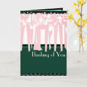 ART DECO KARTE (Gelbe Blume)