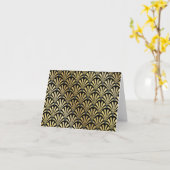 Art-Deco-Karte Karte (Gelbe Blume)