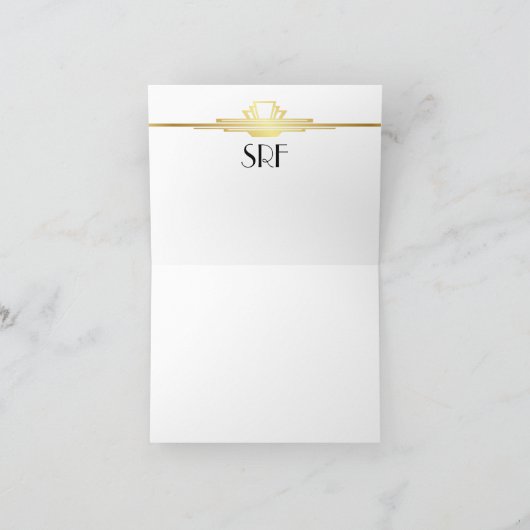 Art-Deco-Karte Karte (Innenseite)